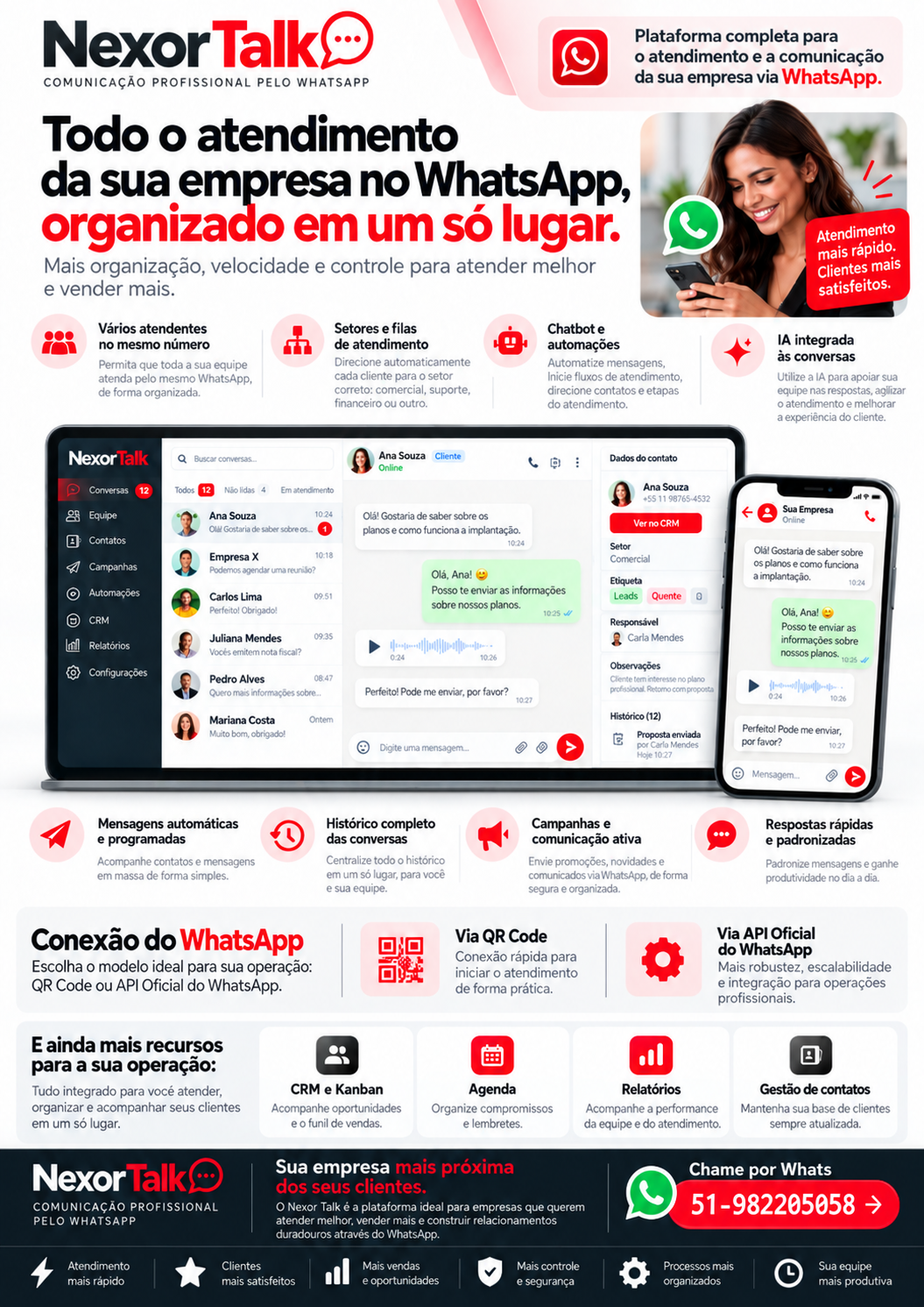 Nexor Talk — comunicação profissional pelo WhatsApp